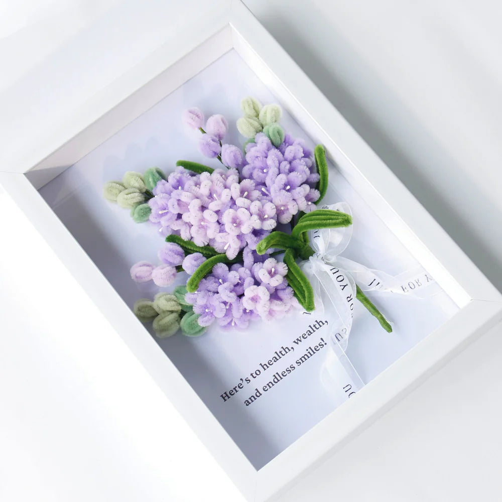 Cadre Bouquet Violette