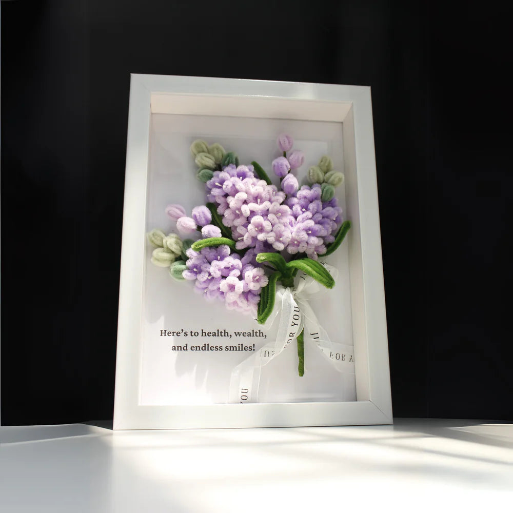 Cadre Bouquet Violette