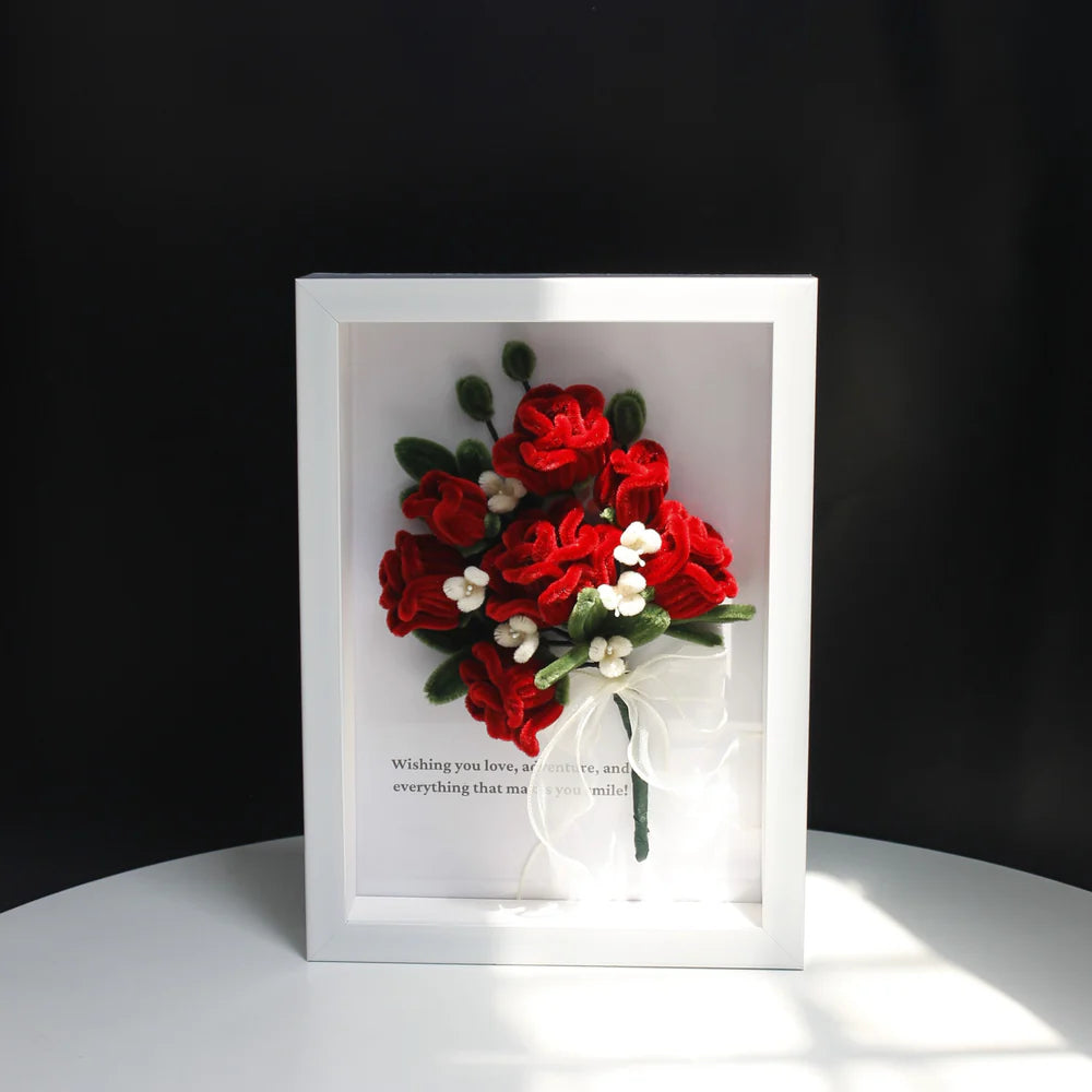 Cadre Douce Romance Rouge